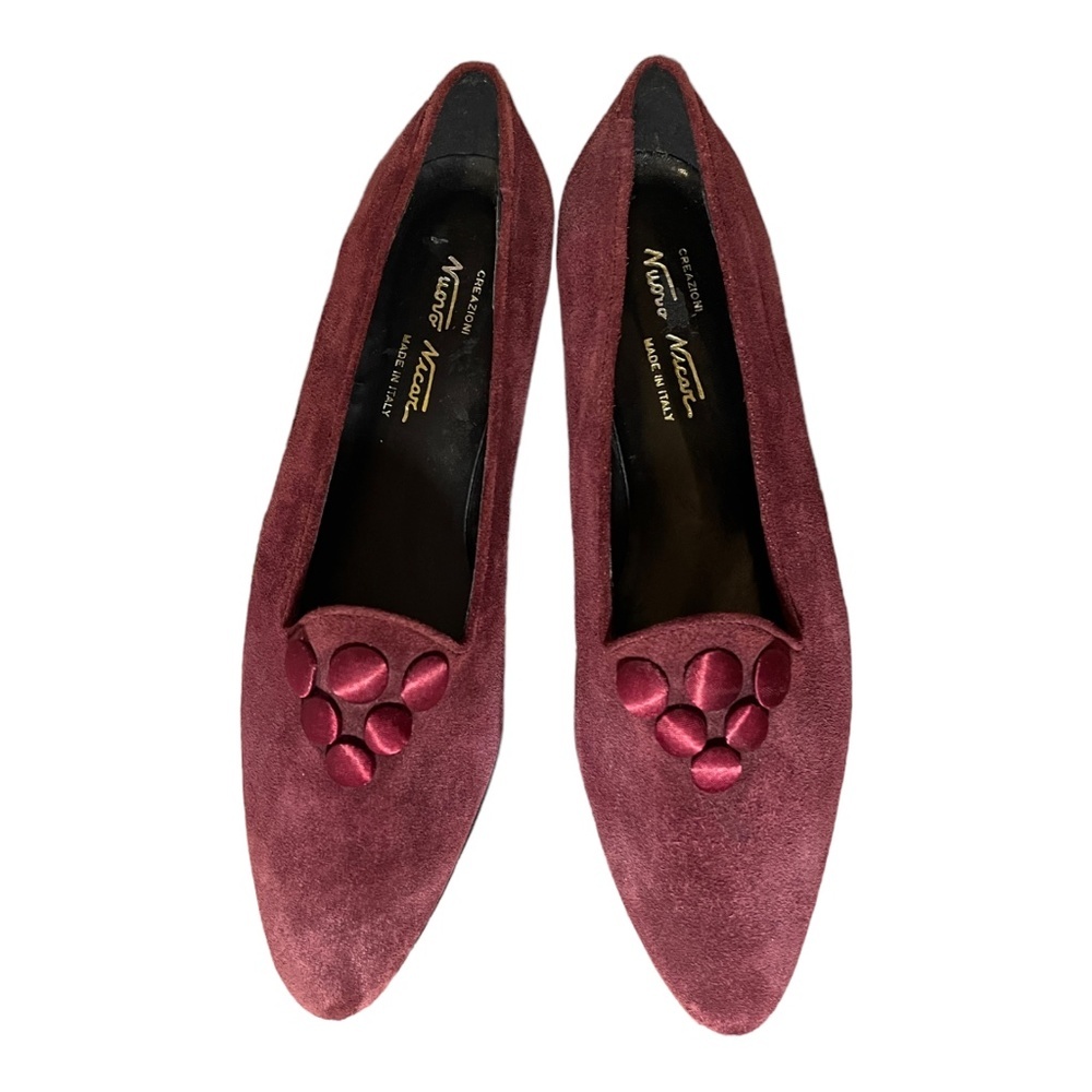 Nuovo Nicar Creazioni Suede Shoes NEW Size 8B flats loafers